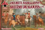 Red Box 72139 Jacobite Rebellion. British dragoons 1745, scale 1/72 model kit