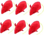 GANAZONO 6pcs Soft Plush Catnip Mice Toys Interactive Kitten Toys for Indoor Cats Cat Supplies Mice for