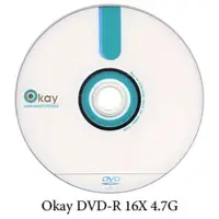 在飛比找ETMall東森購物網優惠-Okay DVD-R 16X 4.7G 100片裝 可燒錄空