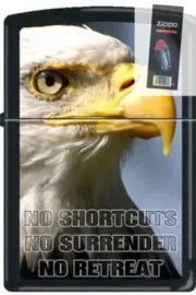 Zippo 1814 no shortcuts no surrender DISCONTINUED - Rare Lighter + FLINT PACK