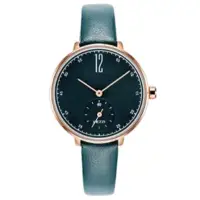 在飛比找博客來優惠-KEZZI珂紫 K-1732 時尚復古小秒設計皮帶錶 - 綠