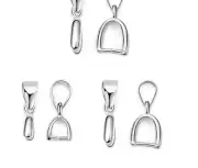 Clasp Necklace Hook Clip Connector Jewelry Pendant Silver Color Connectors 20pcs