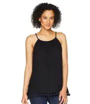 NWT Dylan Womens Size Small Rustic Tassel Tie Top White Sleeveless Flowy Beach