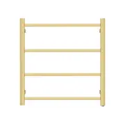 Stainless Steel Electric Heated Towel Rail Rack Ladder 4 Square Bars Gold