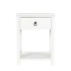 Levede 2X Bedside Tables Drawers Side glass,wood Bedside Tables