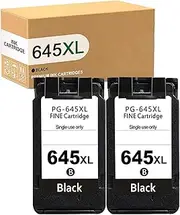 645 XL 646 XL Ink Cartridges Compatible with PG645XL Black CL646XL Color Works for Canon Pixma MG2965 MG2460 MG2560 MG2960 MG3060 MX496 TR4560 TS3160 TS3360 TS3165 TS3166(2 Black)
