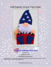 Patriotic Gnome Treat Holder-Plastic Canvas Pattern or Kit