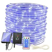 Solar Rope Lights Outdoor Waterproof LED - 200 LED Solar 1 Pack 200led Blue