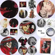 Hellsing Anime Handmade Badge Pin back Button from Magazine Manga YOU PICK