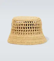 [Prada] Prada Raffia bucket hat S beige