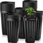 Easily Stackable 7 8 Inch Plastic Planters for Efficient Storage Solutions