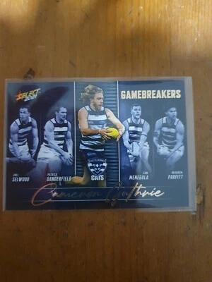 2021 AFL Select Footy Stars Gamebreakers Card Cameron Guthrie' Geelong GB32