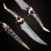 Handmade Large Hunting Knife Sharp Fixed Blade Camping Military Outdoor Survival