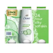 Dove Refreshing Cucumber & Green Tea Body Wash, 3 pk./23 oz.