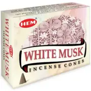 Crystal Wonderland 120x HEM White Musk Incense Cones