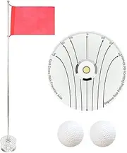 ETUCYNG Golf Cup and Flag - Golf Hole Cup For Backyard Practice,Practice Putting Green Flags, Retractable Golf Pole Pin Flagpole, Golf Flag Sticks for Yard Backyard