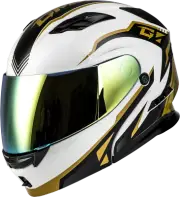 GMAX M101381297 MD-01 VOLTA HELMET WHITE/GOLD/BLACK METALLIC XL