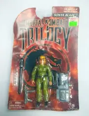 1996 TOY ISLAND MORTAL KOMBAT TRILOGY SONYA BLADE ACTION FIGURE