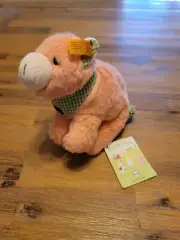 Steiff Happy Farm Pink Piggilee Pull-Tail #241192 NWT Plush Pig