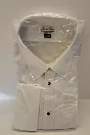 Aetna Tuxedo White Shirt Long Sleeve size 18 1/2 - 36 (60% Cotton-40% Polyester)