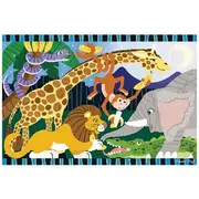 Melissa & Doug Safari Social Floor Puzzle 24 Piece