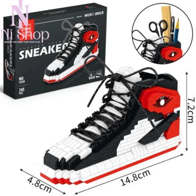 Sneakers Shoes Building Blocks Shoe Bricks Sport Basketball Assembly Toys Gifts