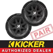 2 KICKER 43C84 CAR AUDIO 8" COMP SERIES SUBWOOFER SUB WOOFER SVC 4OHM C84 PAIR