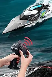 Large 50CM Remote-Controlled Racing Boat brushless Motor with high Explosive Power 2.4G Remote-Controlled Proportional Throttle Rechargeable Racing Boat