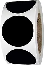Tofficu Writing Chalkboard Sticker Labels 120pcs PVC Circle Labels Removable for Household Office