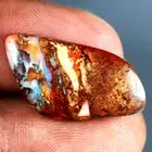 11.40 ct Fancy Cabochon (25 x 13 mm) Multi Australian Koroit Boulder Opal