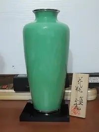 在飛比找Yahoo!奇摩拍賣優惠-日本製 七寶燒花瓶  【安藤七寶燒】  虧本賣/美品