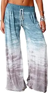 [xzbailisha] Women's Yoga Sports Pants Elastic Soft Modal Cotton Loose Tie Dye Printing Loose Gradient