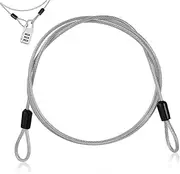 GANAZONO Stainless Steel Cable Lock Durable Safety Wire with Double Looped Ends for Bicycles Luggage Gates Fences Versatile Outdoor Security Stylish Design