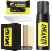 Essential Shoe Foam Sneaker Care Cleaner Kit Foam, Brush, Wipes & Micro Cloth