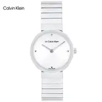 在飛比找PChome24h購物優惠-Calvin Klein 凱文克萊 極簡素面時尚腕錶/銀/2