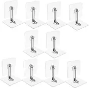 HOOTNEE 10 Sets Proofing Furniture Wall Anchors No Drill Tip Furniture Straps for Tv Shelves Shoe Cabinets and More Easy Installation Secure Fixation