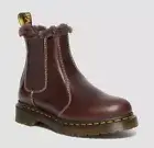 Dr Martens Slip On Leonore Dark Brown Pull Up 30954201 Lined