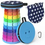 Portable Telescoping Stool Collapsible Stool with Cushion & Bag, Retractable ...