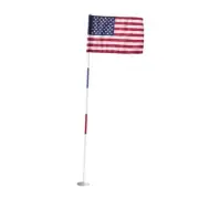 Regulation flagstick, cup & pin flag to use in your backyard or other open USA