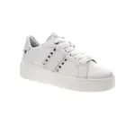 Rieker W0506-80 Women's White Lace Shoes Leather Trainers Size Uk 6 Eu 39