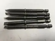 5pcs 320-M Apex 1/4'' Slotted Hex Power Drive Bits (6F-8R) 3-1/2" Long