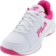 [Fila] Double Bounce 3 Women's Shoes (Wht/Wht/Pglo)