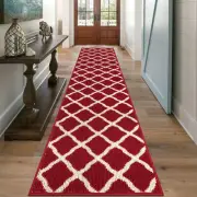 Extra Long Hallway Runner Rug 2x10 ft Indoor Washable Rug Runner Non Slip Rub...