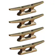 Boat Dock Cleat 4 inch for Mooring Boat Bronze Host cast Iron Suitable nauical Beach Lake Maritime Decor,4Pcs As Shown