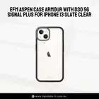 EFM Aspen Case Armour with D3O 5G Signal Plus for iPhone 13 (6.1") - Slate Clear