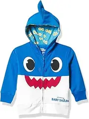 [Pinkfong] Boys Baby Zip Up Big Face Hoodie-Daddy Shark
