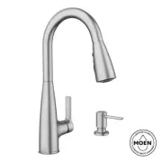Haelyn Single-Handle Pull-Down Kitchen Faucet Power Boost Reflex Spot Resist