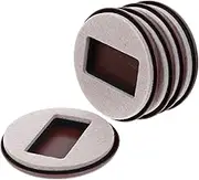 DINHEAROM 5pcs Slip Furniture Felt Pads for Desk Chair Wheels Fixing Pads with Nonslip Base for Protecting Wood Tile and Carpet Floors from Damage