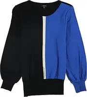 [Alfani] Womens Colorblock Crew Pullover Top
