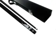 Black Scorpion Graphite Pool Snooker Billiard Cue and Black Cue Case Set